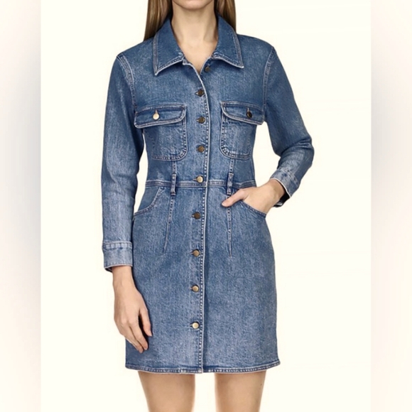 DL1961 Dresses & Skirts - DL1961 Esme Button Front Denim Dress